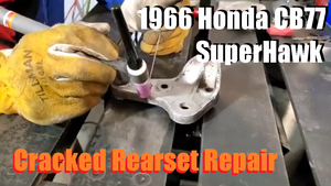 Tutorial - Repairing Cracked Honda CB77 Rearset Mounts