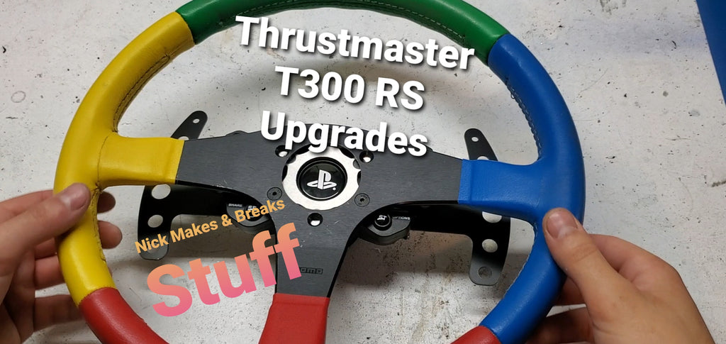 Thrustmaster T300 RS Upgrade Kit - Wheel Adapter, Extended Paddles, Pa –  Moto Obscura